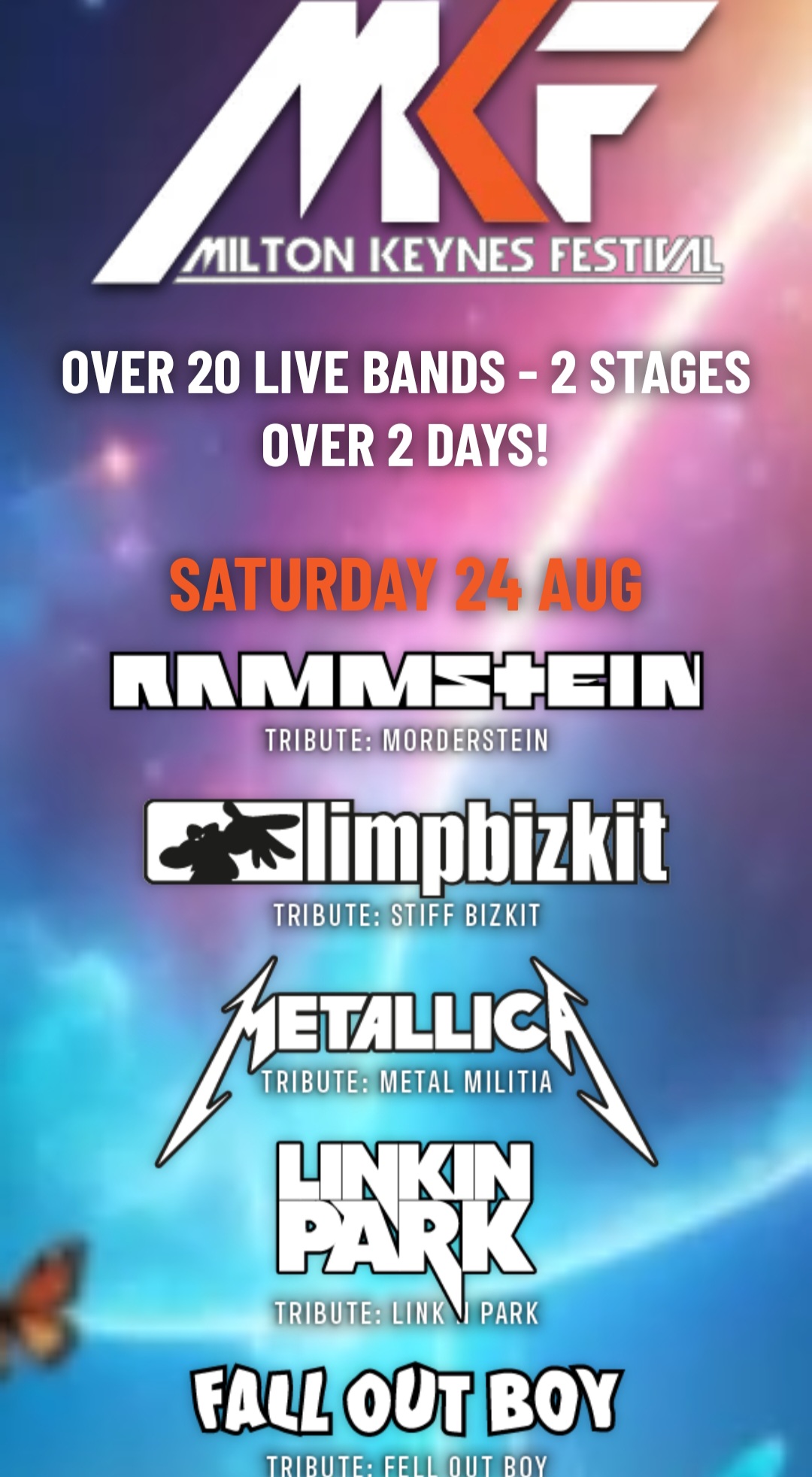 ⚡️MKF - Milton Keynes Tribute Festival - Event Image 2 August 24, 2024 