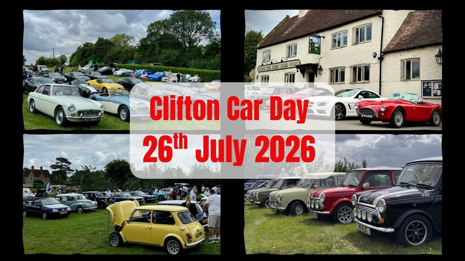 🚘 Clifton Car Day 2026 - The Robin Hood, Clifton Reynes, Olney - July 26, 2026 12:00 PM at The Robin Hood, Church Ln, Clifton Reynes, Olney MK46 5DR
