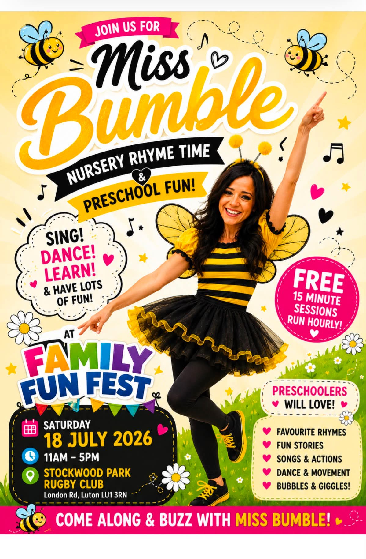 🎉 Family Festival of Fun 2026 - Stockwood Park Luton Rugby Club, Luton - Event Image 2 July 18, 2026 11:00 AM