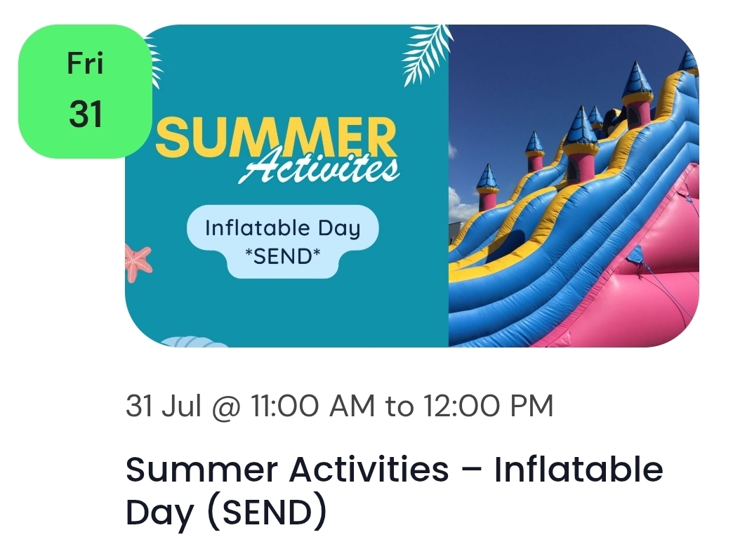 🏰 Inflatable Day, July 2026 - Dunstable  - Event Image 2 July 31, 2026 11:00 AM