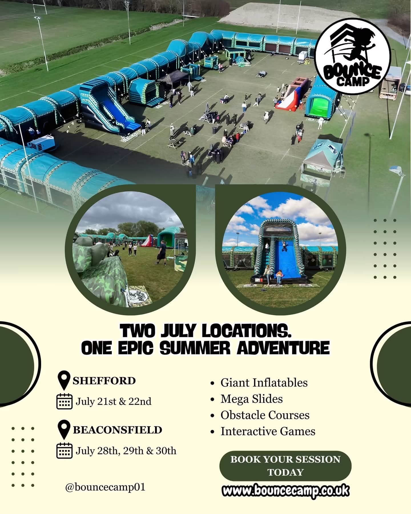 🏰 Bounce Camp July 2026 - Robert Bloomfield Academy, Shefford  - Event Image 2 July 21, 2026 10:00 AM