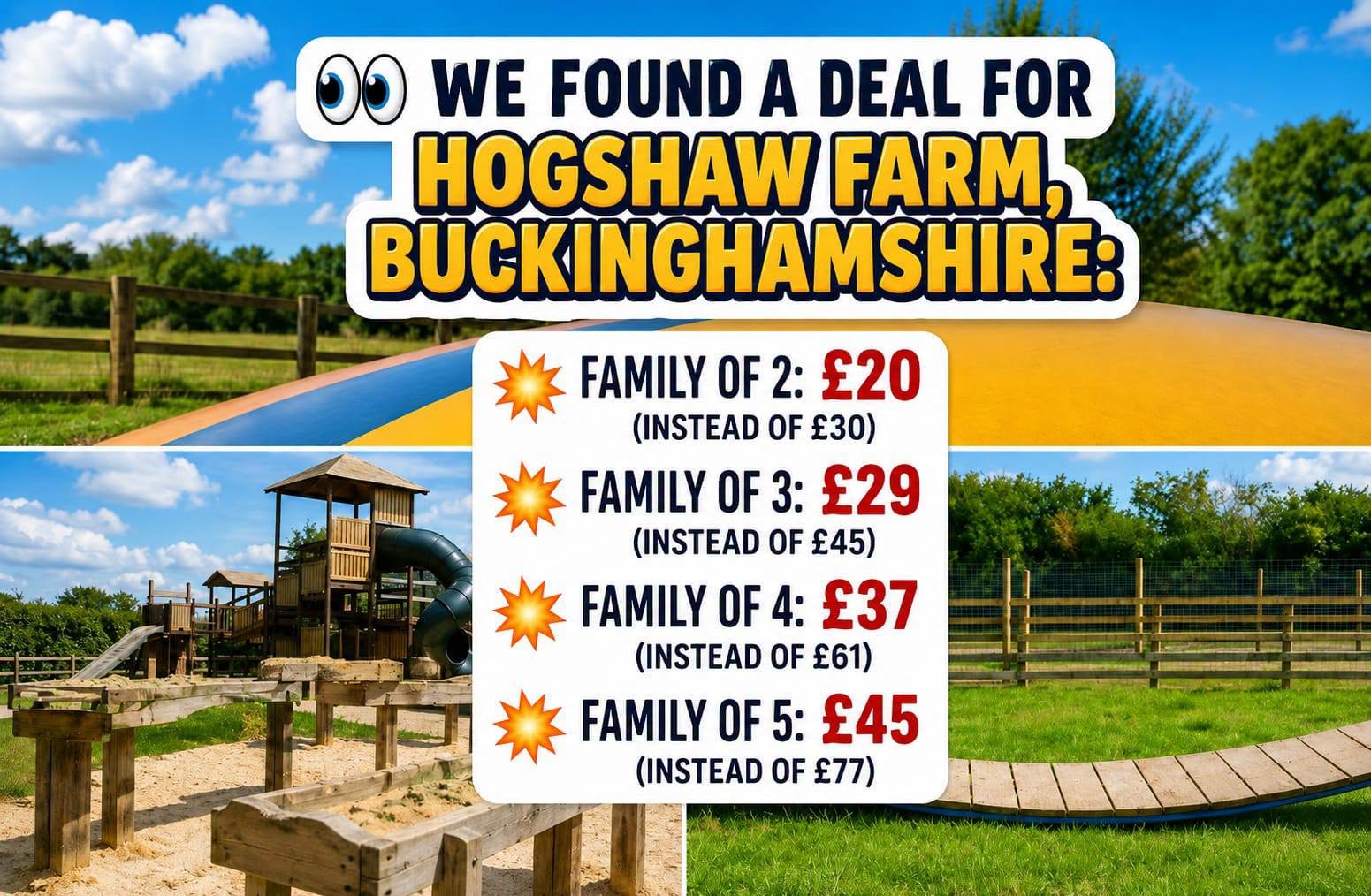 🦌 Save 42% Off Hogshaw Farm, Buckinghamshire  -  (42% off) Valid from August 04, 2026 until August 31, 2026