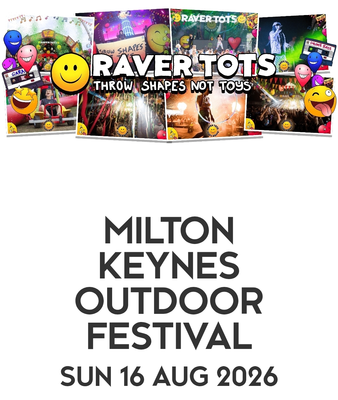 🎶 👨‍👩‍👧‍👦 MK Weekender Raver Tots 2026 - Campbell Park - Event Image 2 August 16, 2026 01:00 PM