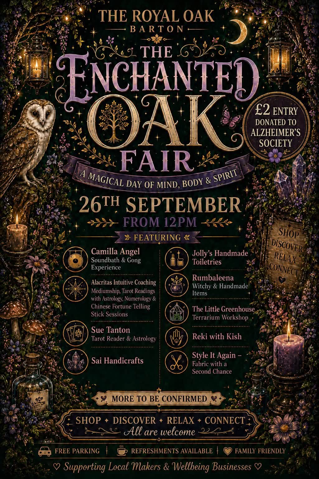 ✨️ The Enchanted Oak Fair - Barton-le-Clay  - Event Image 2 September 26, 2026 12:00 PM