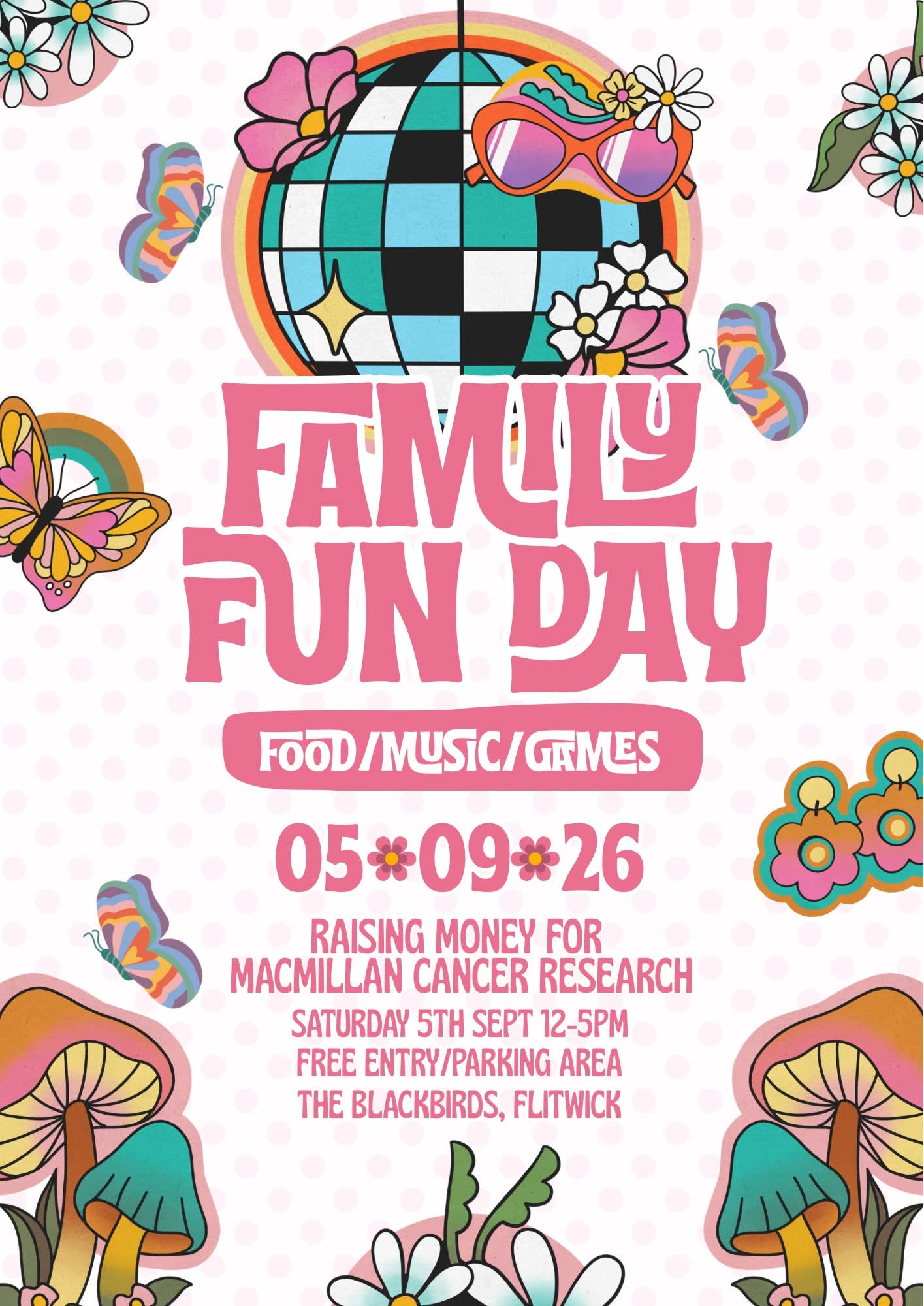 ❤️ Macmillian Family Fun Day 2026 - The Blackbirds, Flitwick  - Event Image 2 September 05, 2026 12:00 PM