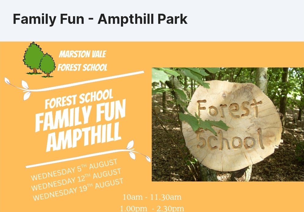 🌳 Forest School Family Fun 2026 - Ampthill Park - Event Image 2 August 12, 2026 10:00 AM