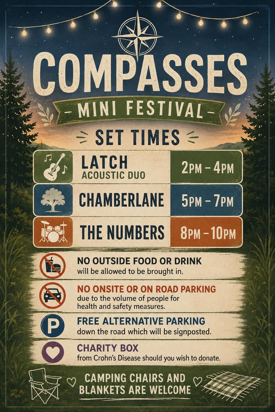 🎉 Compasses Mini Festival 2026 - Greenfield - Event Image 2 July 25, 2026 12:00 PM
