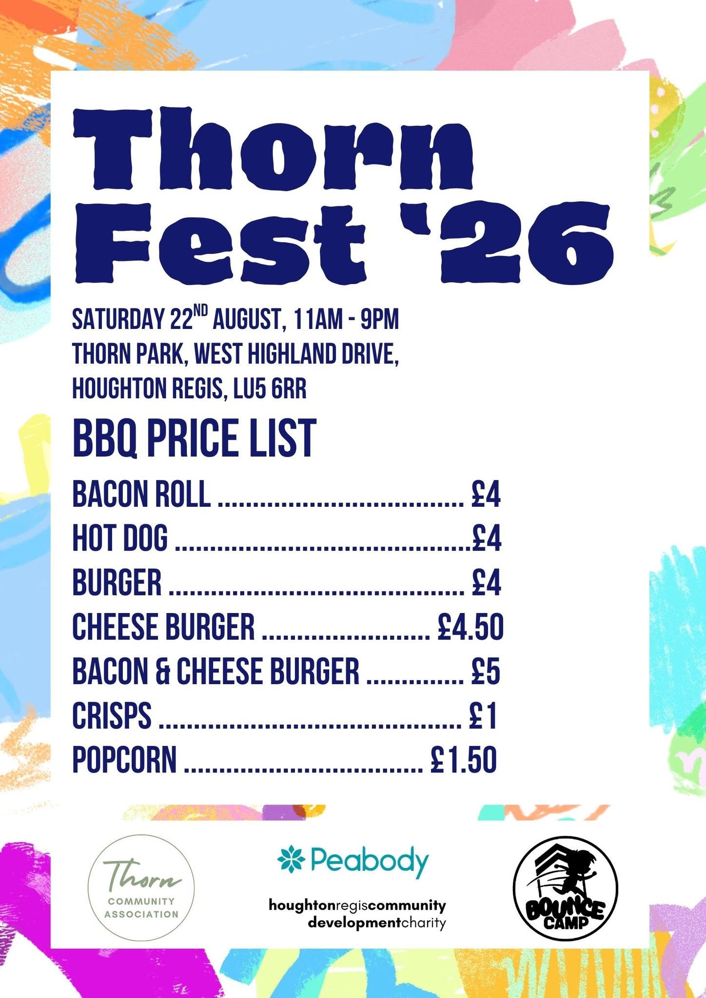 🎉 Thorn Fest 2026 - Event Image 3 August 22, 2026 11:00 AM