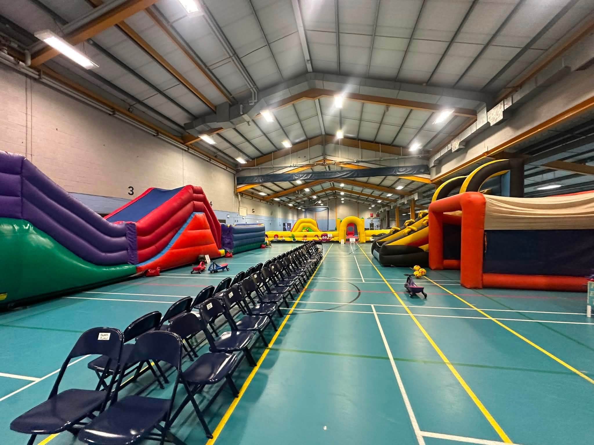 🏰 Indoor Inflatable Fun - Bedford Athletics Stadium - Event Image 2 October 10, 2026 01:00 PM
