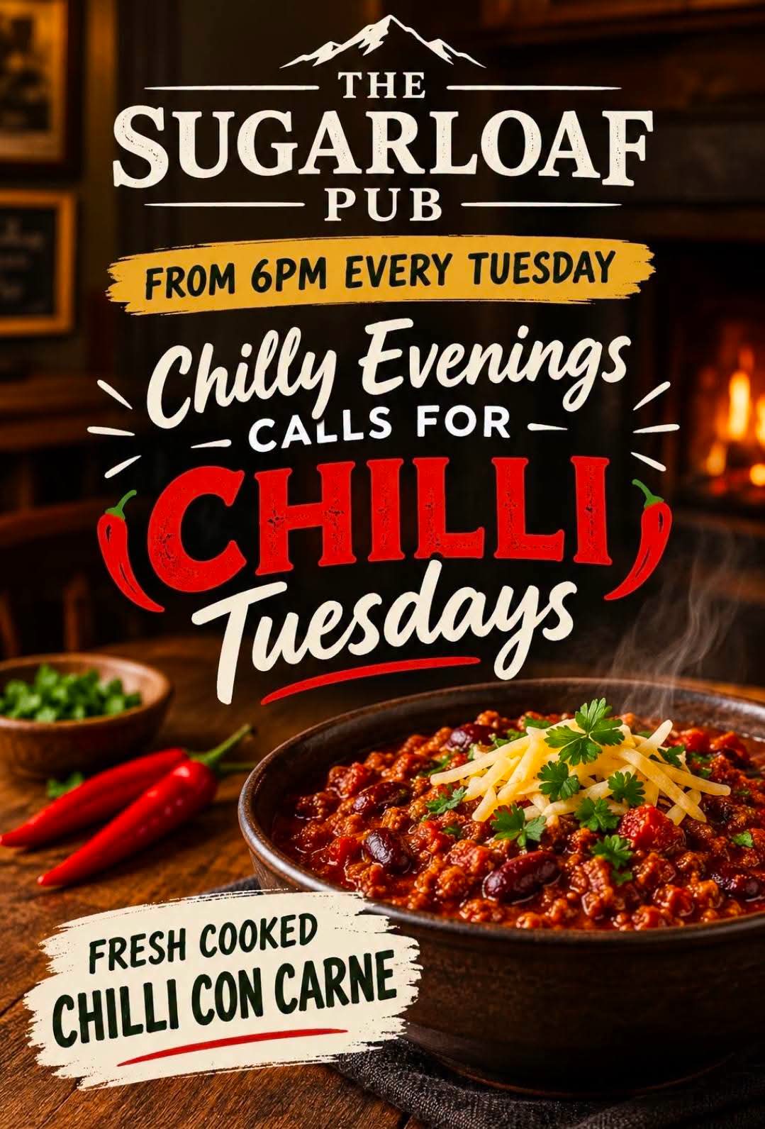 🎱 🍛 Bingo Night & Homemade Chilli Con Carne Night - The Sugar Loaf, Meppershall  - Event Image 3 October 27, 2026 07:00 PM