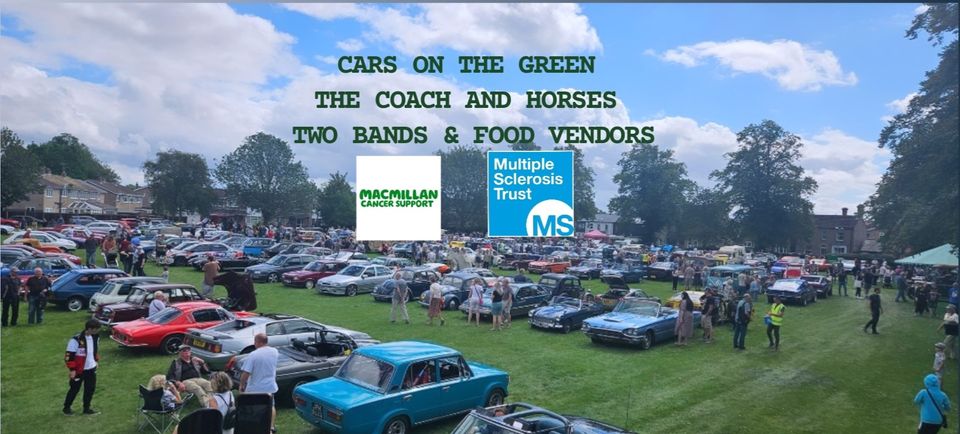 🚘 Cars On The Green, Stotfold - Original Event Image | Family, Fun, Music, Food/Drink, Kids, Entertainment, Outdoor, Free Entry, Attractions, Charity | Suitable for: Family 🚘 Cars On The Green, Stotfold - August 10, 2024 01:00 PM at The Green, Stotfold, SG5 4AN