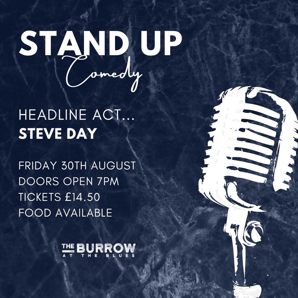 🤣Comedy Night at The Burrow - August 2024 - Original Event Image | Nightlife, Ticket Event, Adults, Date Idea, Entertainment, Food/Drink, Fun, Indoor, Low Cost | Suitable for: Adults Only, Toilets 🤣Comedy Night at The Burrow - August 2024 - August 30, 2024 07:00 PM at The Burrow at The Blues, Goldington Rd, Bedford MK40 3NF