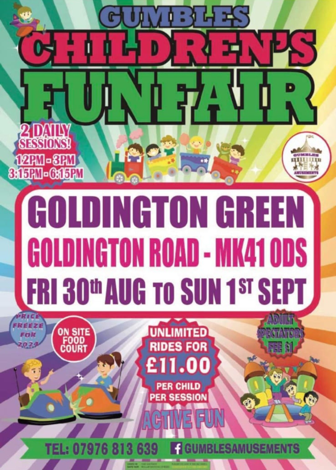 🎡GUMBLES FUNFAIR UNLIMITED RIDES BEDFORD    - Event Image 5 August 31, 2024 