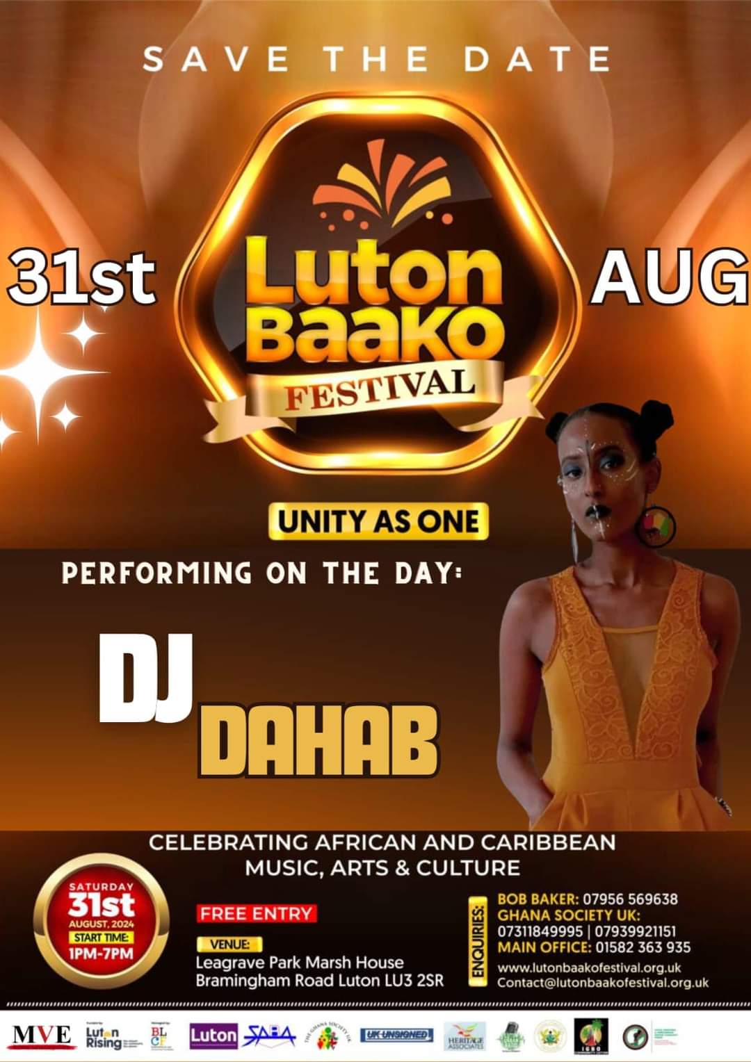 🎊 FREE ENTRY LUTON BAAKO FESTIVAL  - Event Image 2 August 31, 2024 12:00 PM