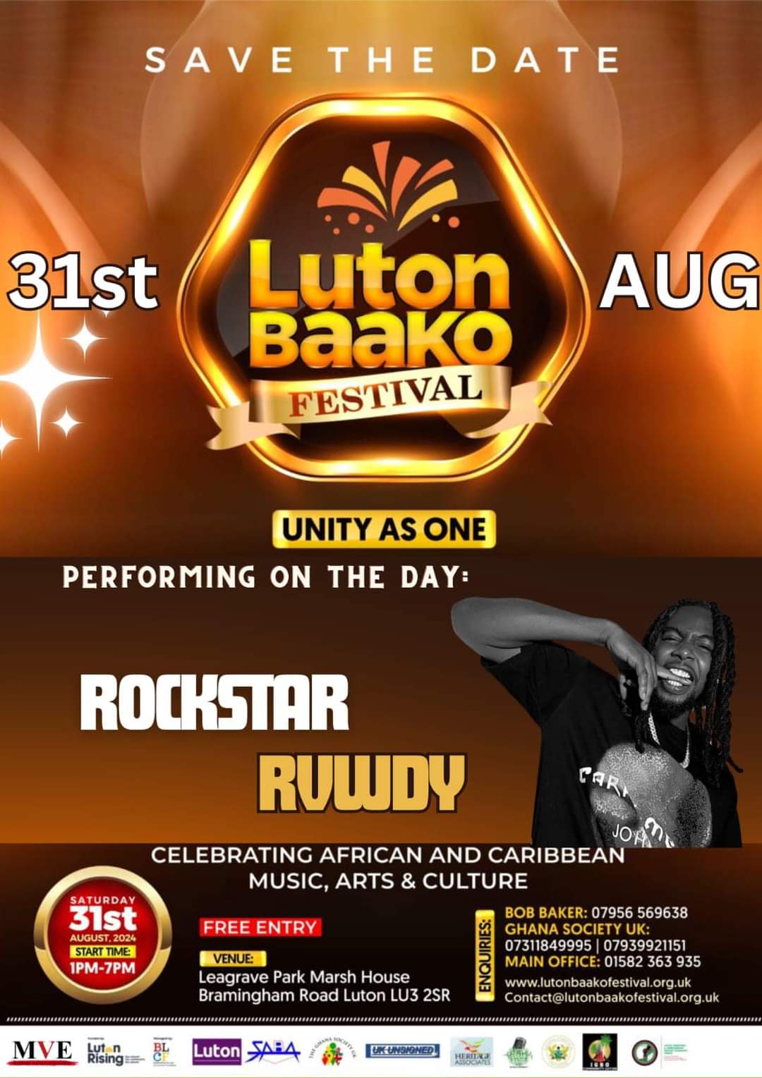 🎊 FREE ENTRY LUTON BAAKO FESTIVAL  - Event Image 3 August 31, 2024 12:00 PM