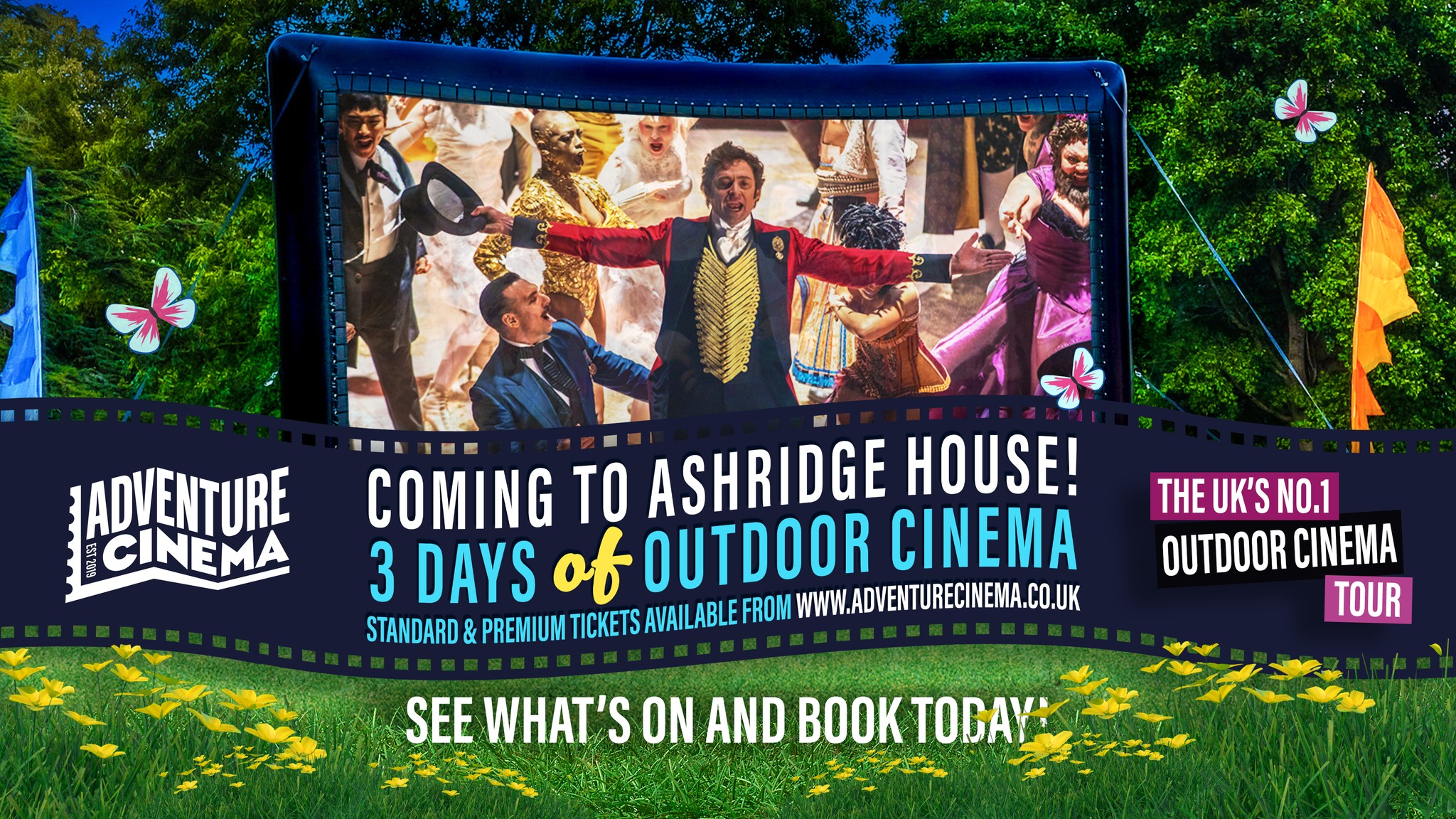 🍿Top Gun - Adventure Cinema Outdoor Cinema at Ashridge House - Original Event Image | Adults, Entertainment, Family, Food/Drink, Music, Nightlife, Outdoor, Parks, Scenic, Teens, Ticket Event, Date Idea | Suitable for: Accessible, Family, Toilets, Children 🍿Top Gun - Adventure Cinema Outdoor Cinema at Ashridge House - August 27, 2024 07:00 PM at Ashridge House
Berkhamsted
Hertfordshire
HP4 1NS
