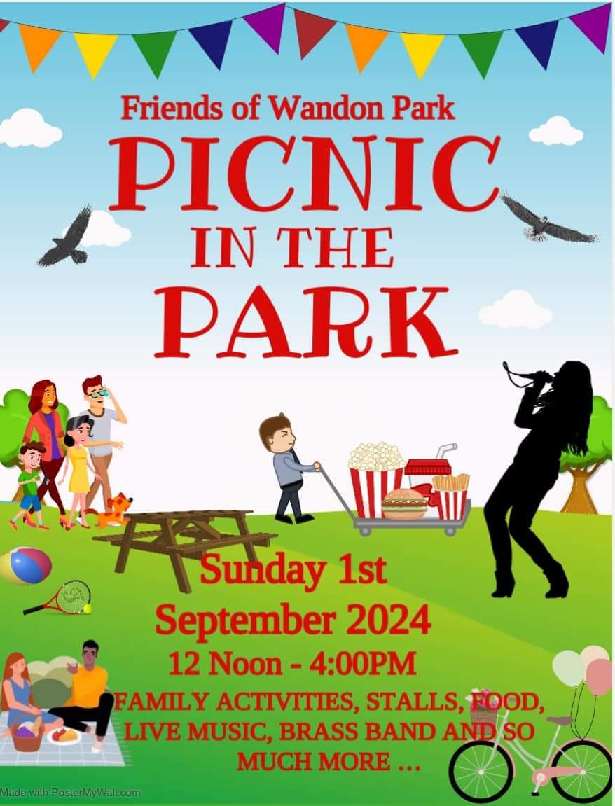  🙋‍♀️ Picnic in the Park  - Luton - September 01, 2024 12:00 PM at Wandon park, LU2 8DX Luton