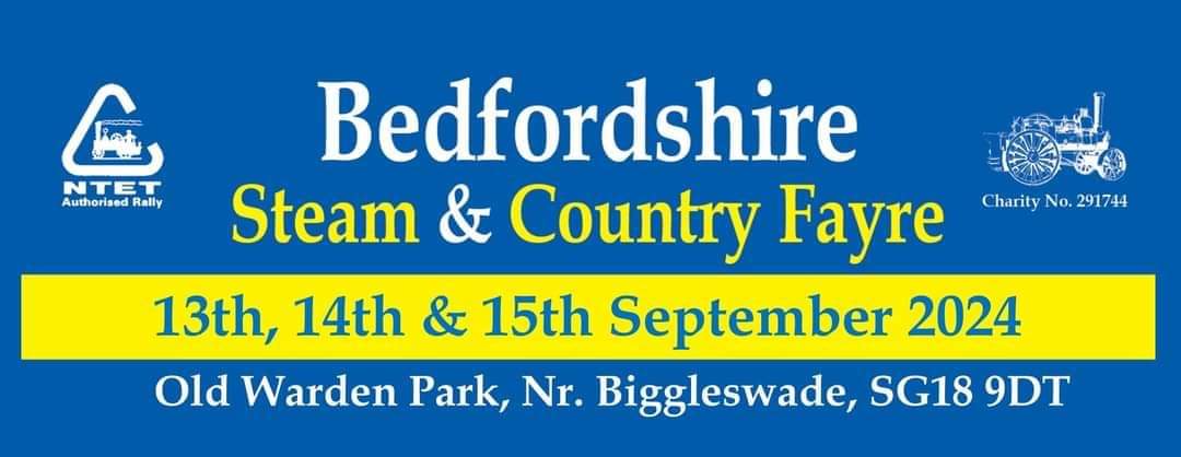 🚂 Bedfordshire Steam & Country Fayre 2024 - Old Warden Park - September 13, 2024 09:00 AM at Old Warden Park, Biggleswade, SG18 9EJ