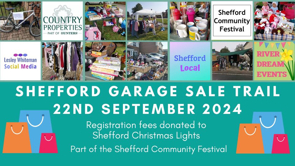 🚶‍♀️Shefford Garage Sale Trail 2024 - September 22, 2024 11:00 AM at Country Properties, Shefford SG17 5DG

