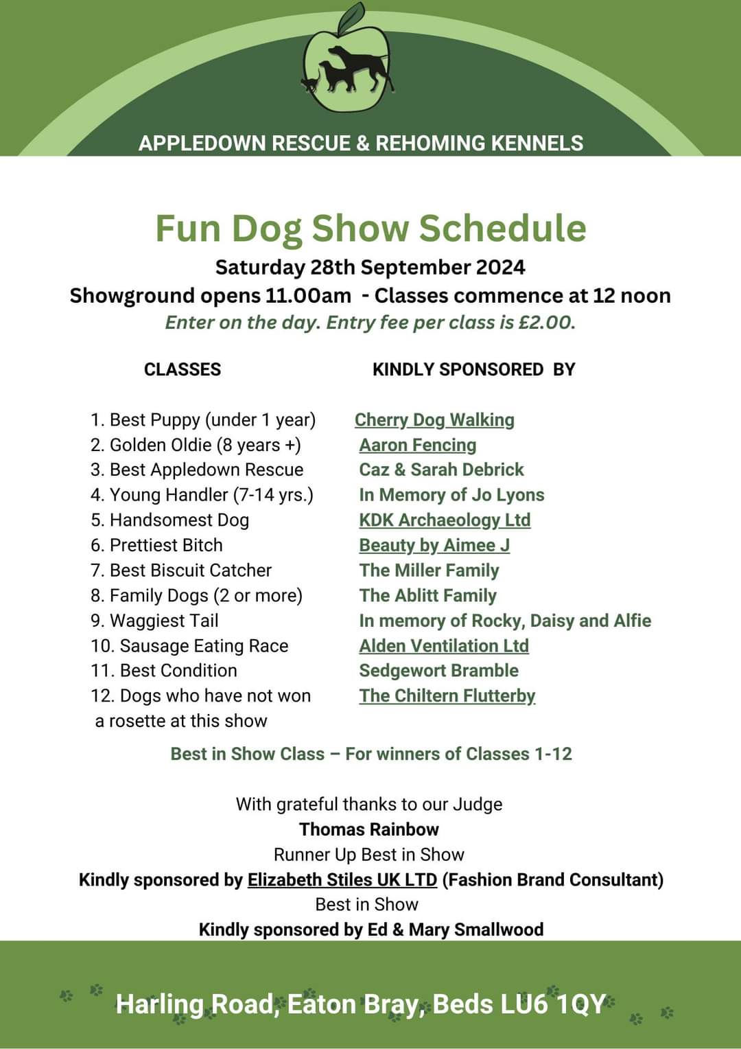 🐶 Fun Dog Show & Farye - Eaton Bray - Event Image 4 September 28, 2024 11:00 AM