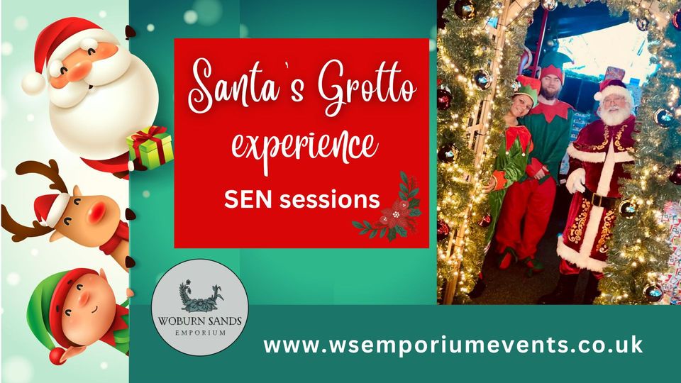 🎅 Santa's Grotto Experience SEN - Woburn Sands Emporium  - December 01, 2024  at Woburn Sands Emporium, Newport Rd, Woburn Sands, Milton Keynes MK17 8UF

