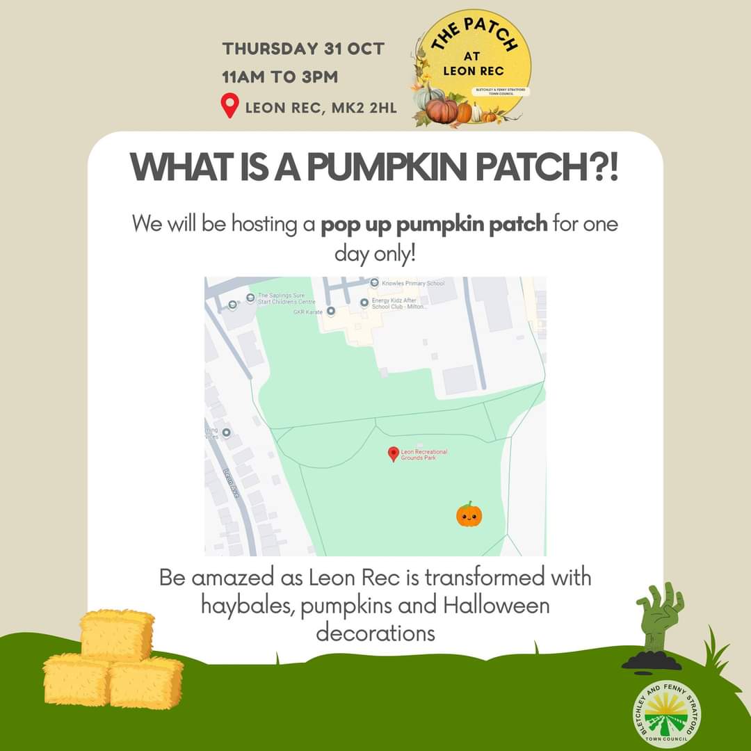 🎃 FREE ENTRY The Patch at the Rec - Bletchley  - Event Image 3 October 31, 2024 11:00 AM