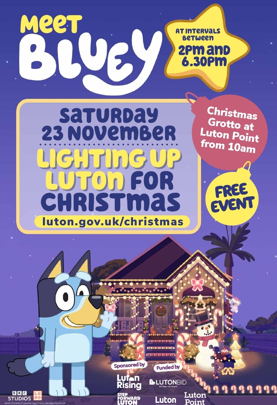 🎄 Luton Christmas Light Switch on 2024 - Event Image 2 November 23, 2024 02:00 PM