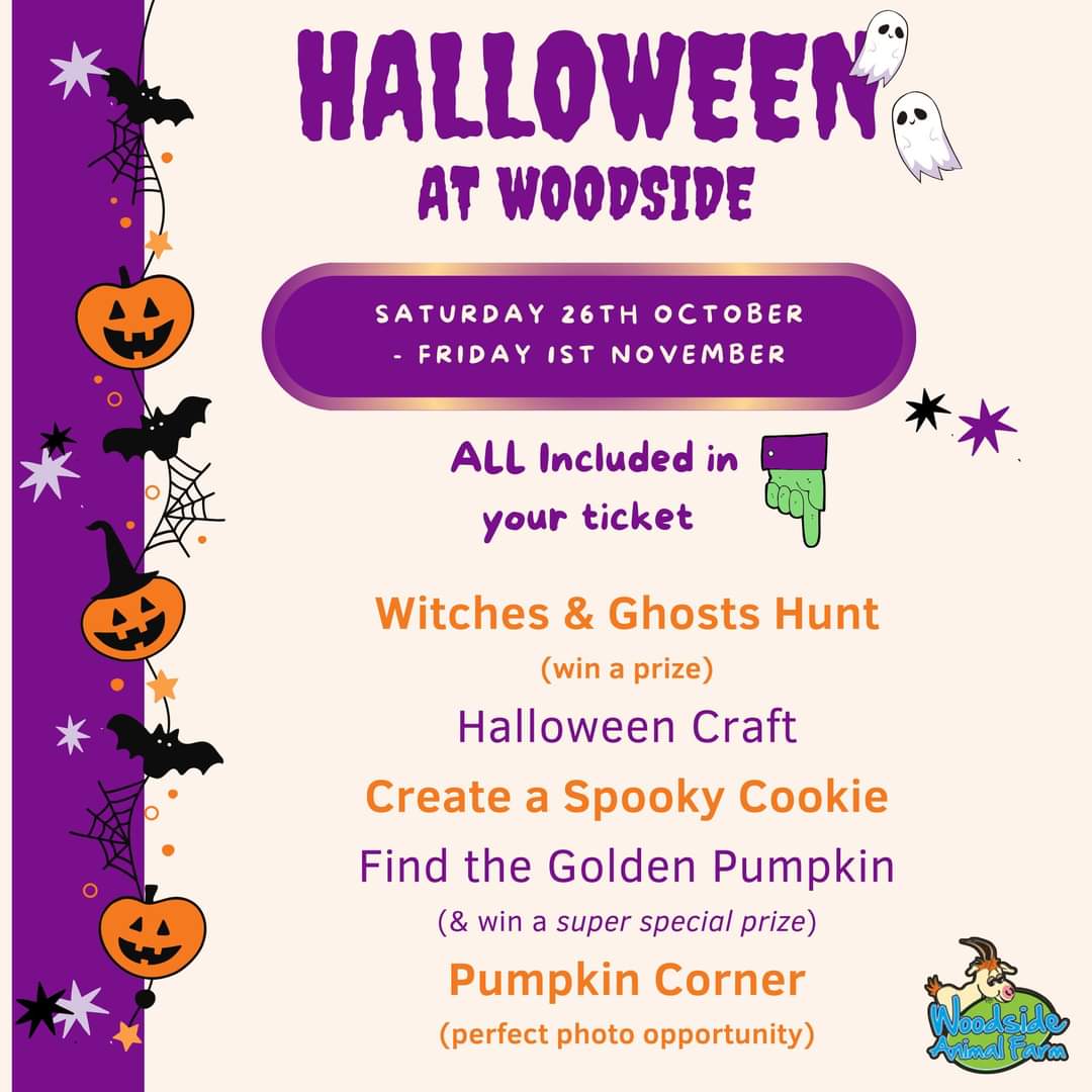 🎃 Halloween at Woodside Animal Farm 2024 - Luton   - Event Image 8 October 28, 2024 10:00 AM
