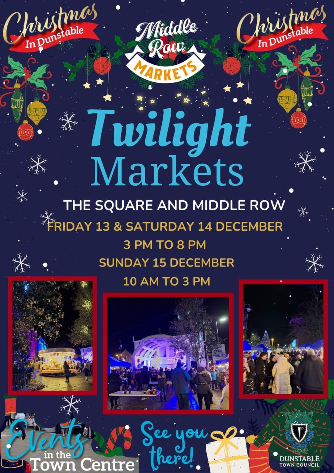 🌠 DUNSTABLE TWILIGHT CHRISTMAS MARKET 2024   - Event Image 7 December 15, 2024 10:00 AM