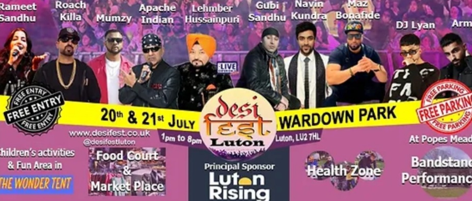 🎊 DesiFest Luton 2024 🎊 - Event Image 2 July 20, 2024 12:00 PM